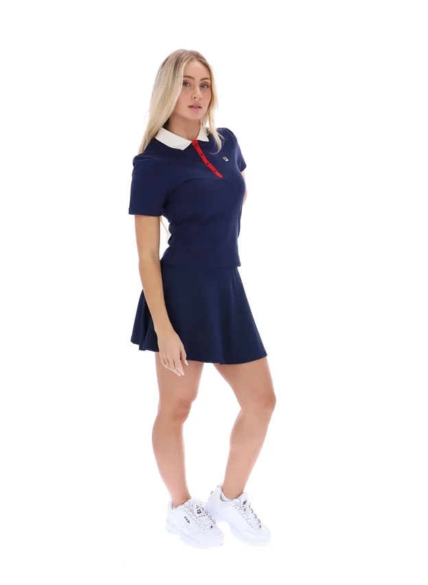 Fila Navy Juno Tailliertes Iconic Polo