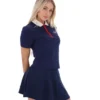 Fila Navy Juno Tailliertes Iconic Polo