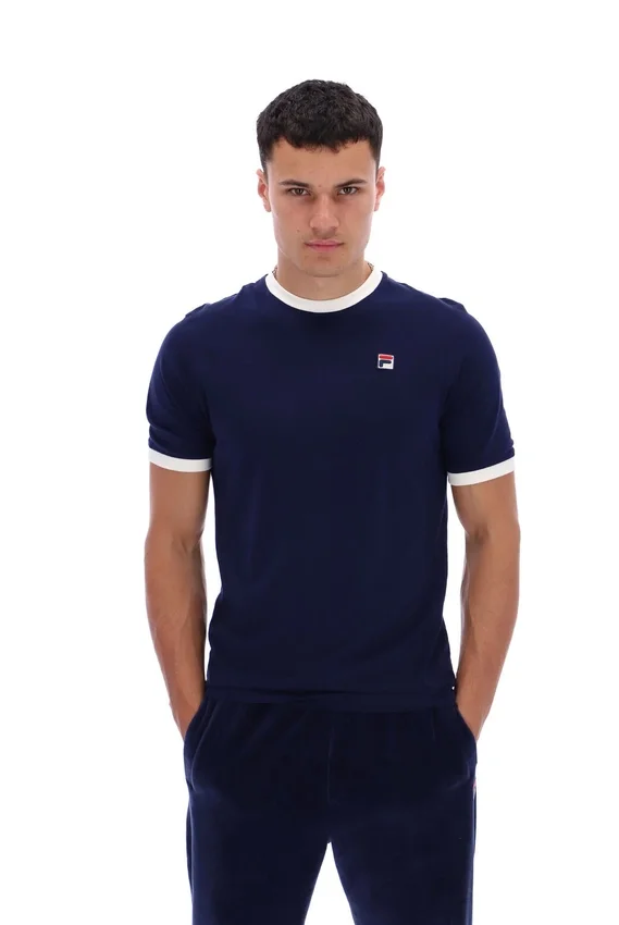 Fila Navy Marconi Essential Ringer-T-Shirt