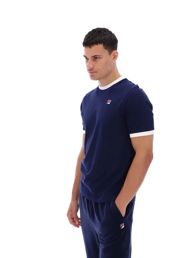 Fila Navy Marconi Essential Ringer-T-Shirt