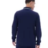 Fila Navy Monte Langarm-Polo mit kontrastfarbenem Kragen