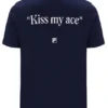 Fila Navy Osvaldo Grafik-T-Shirt