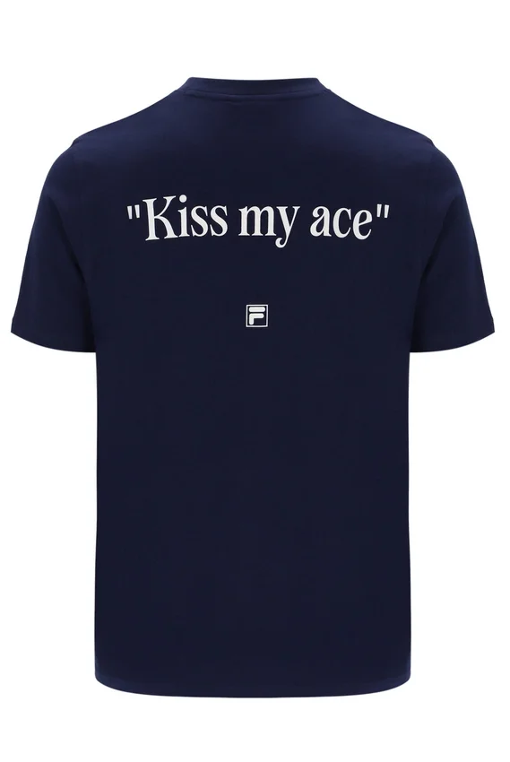 Fila Navy Osvaldo Grafik-T-Shirt