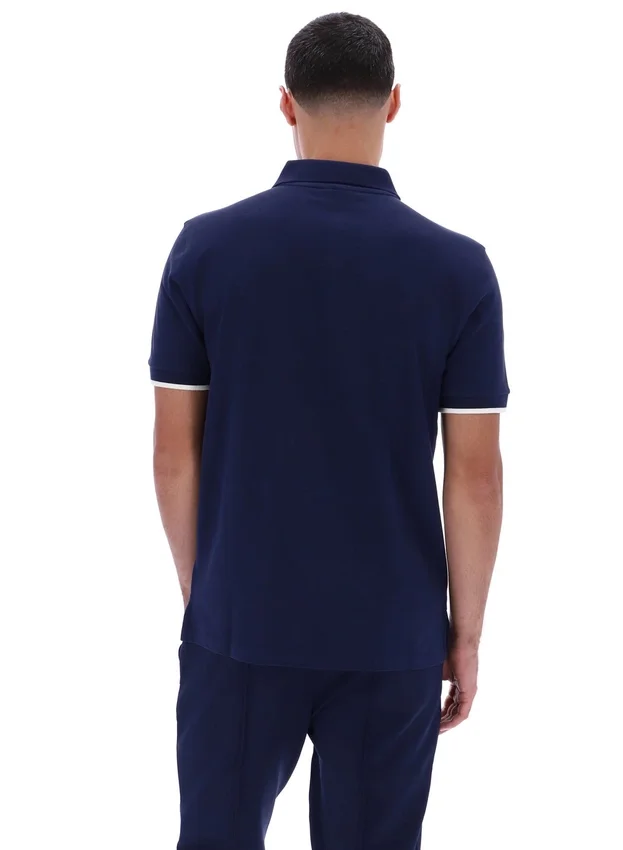 Fila Navy Pablo Polohemd mit drei Knöpfen und gerippten Bündchen