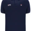 Fila Navy Pablo Polohemd mit drei Knöpfen und gerippten Bündchen