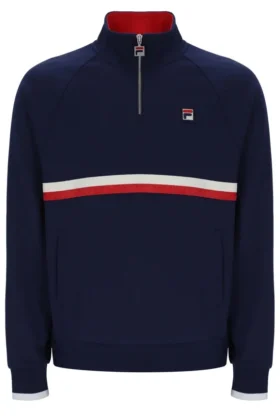 Fila Navy Rolando Sweatshirt mit 1/4-Reißverschluss