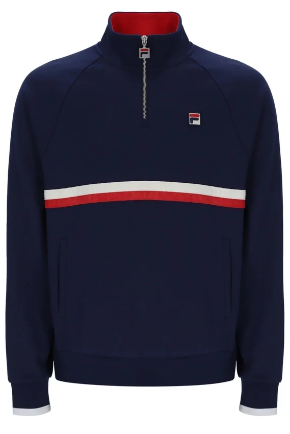 Fila Navy Rolando Sweatshirt mit 1/4-Reißverschluss