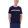Fila Navy Rosario T-Shirt mit Frottee-Streifen