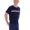 Fila Navy Rosario T-Shirt mit Frottee-Streifen