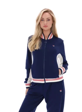 Fila Navy Silvana Iconic Baseball-Trainingsjacke
