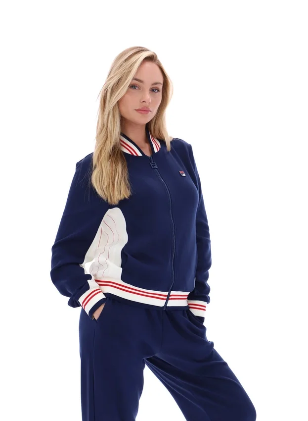 Fila Navy Silvana Iconic Baseball-Trainingsjacke
