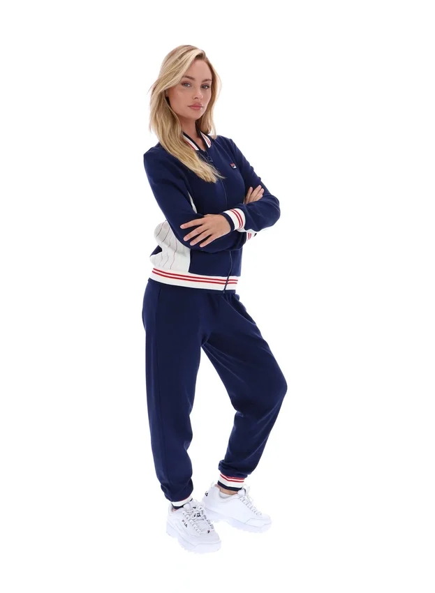 Fila Navy Silvana Iconic Baseball-Trainingsjacke