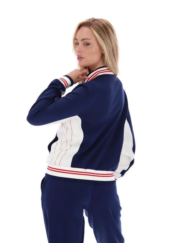 Fila Navy Silvana Iconic Baseball-Trainingsjacke