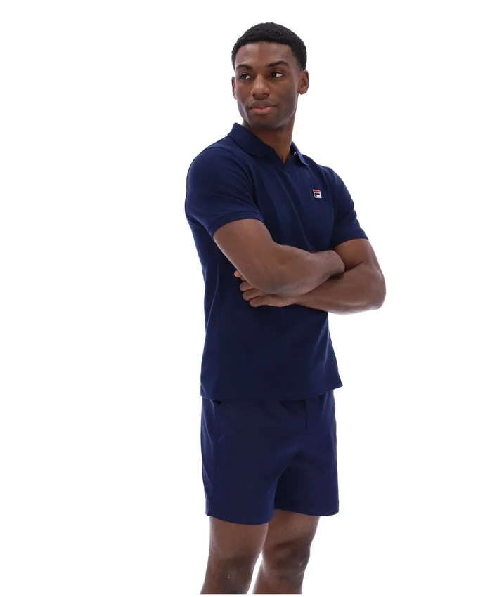 Fila Navy Tristiano Polo mit Struktur