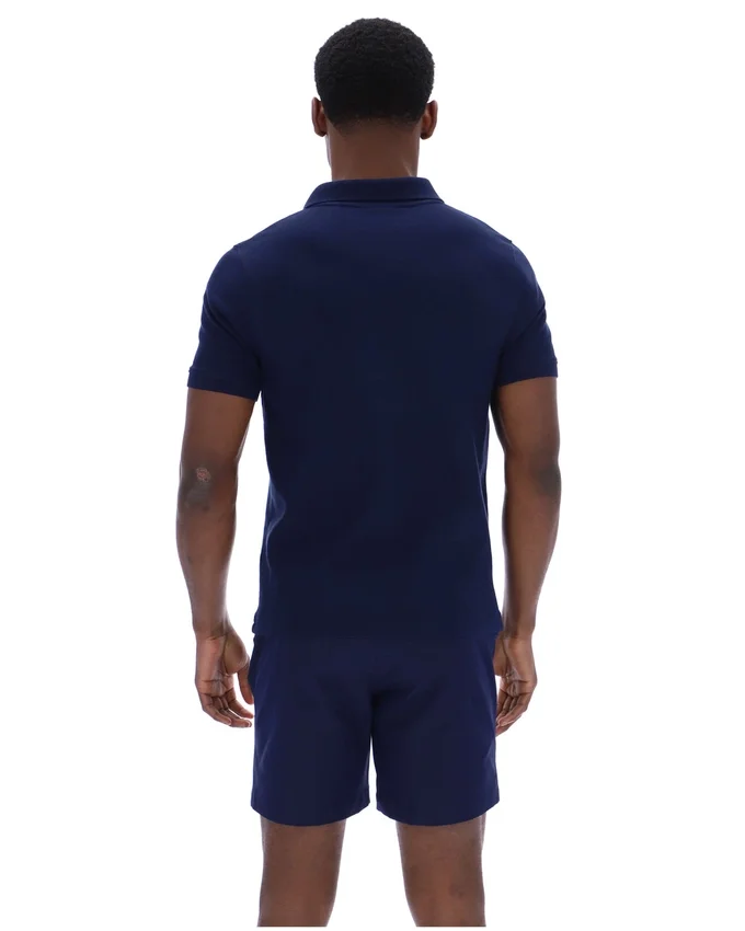 Fila Navy Tristiano Polo mit Struktur