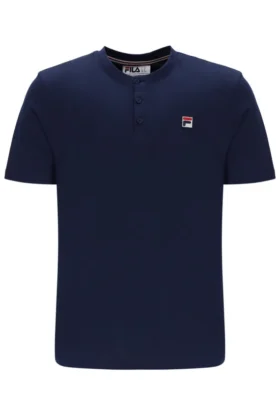 Fila Navy Valentino Essential T-Shirt mit Kragen