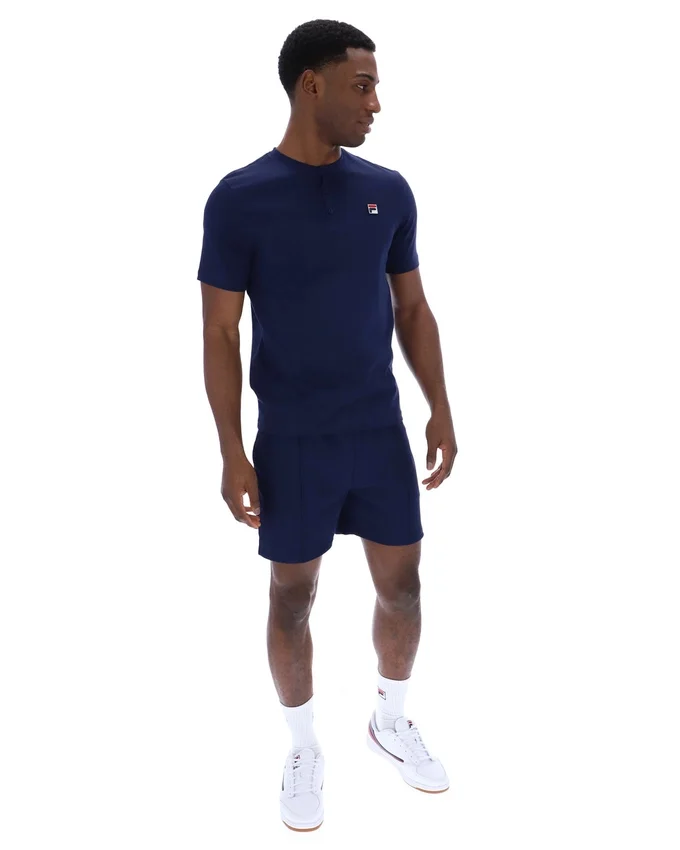 Fila Navy Valentino Essential T-Shirt mit Kragen