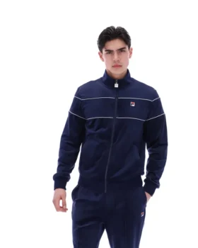 Fila Navy Vittorio Velours-Trainingsjacke