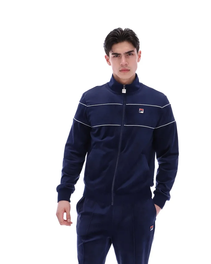 Fila Navy Vittorio Velours-Trainingsjacke