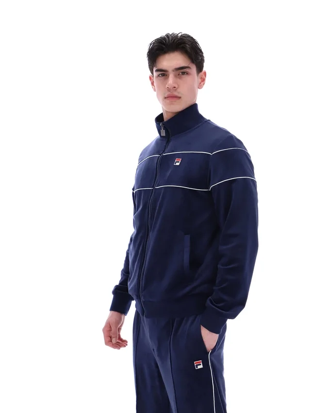 Fila Navy Vittorio Velours-Trainingsjacke