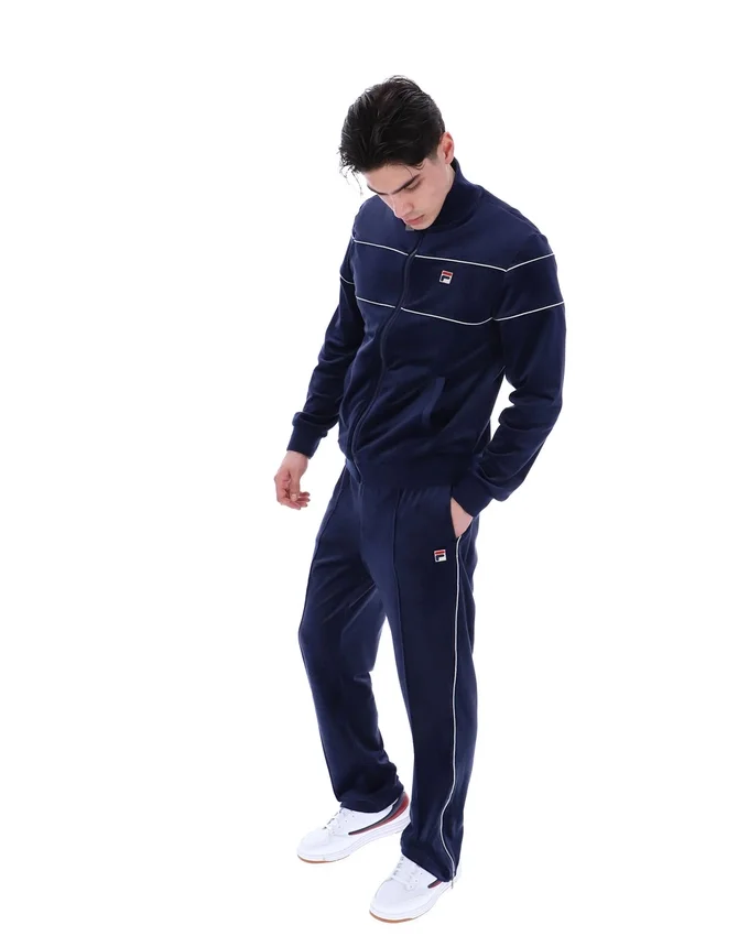 Fila Navy Vittorio Velours-Trainingsjacke