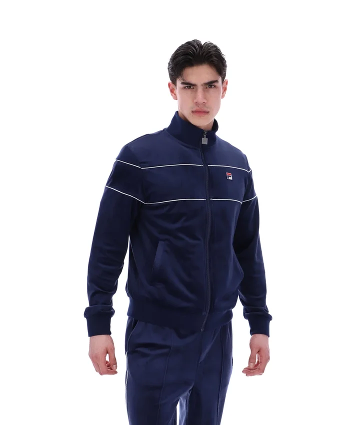 Fila Navy Vittorio Velours-Trainingsjacke