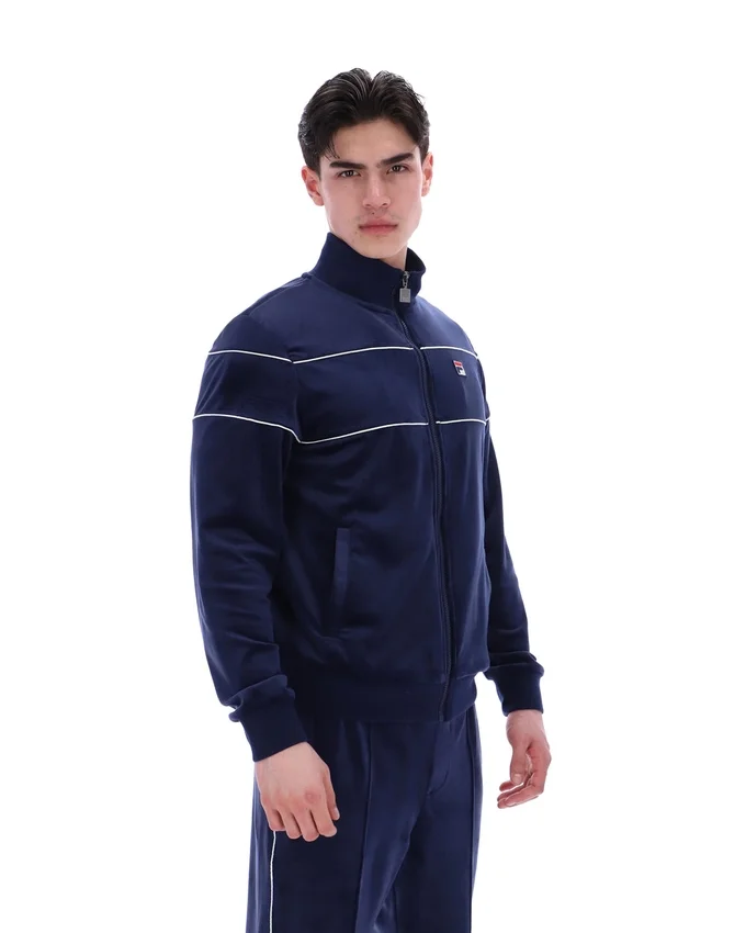 Fila Navy Vittorio Velours-Trainingsjacke