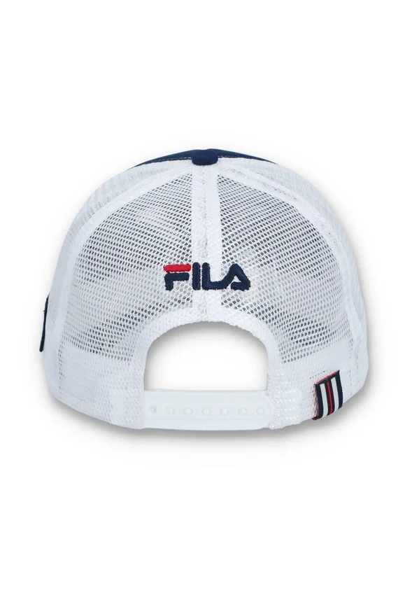 Fila Navy Wells Slogan Neopren-Kappe mit Mesh-Rückseite
