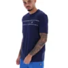 Fila Navy Williams T-Shirt mit Kontrastpaspel