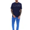 Fila Navy Williams T-Shirt mit Kontrastpaspel