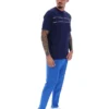 Fila Navy Williams T-Shirt mit Kontrastpaspel