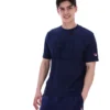 Fila Pepe-T-Shirt in Marineblau mit Flock-Logo