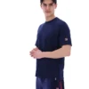 Fila Pepe-T-Shirt in Marineblau mit Flock-Logo