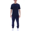 Fila Pepe-T-Shirt in Marineblau mit Flock-Logo