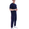 Fila Pepe-T-Shirt in Marineblau mit Flock-Logo
