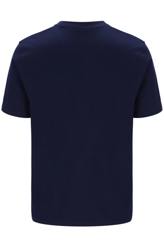 Fila Pepe-T-Shirt in Marineblau mit Flock-Logo