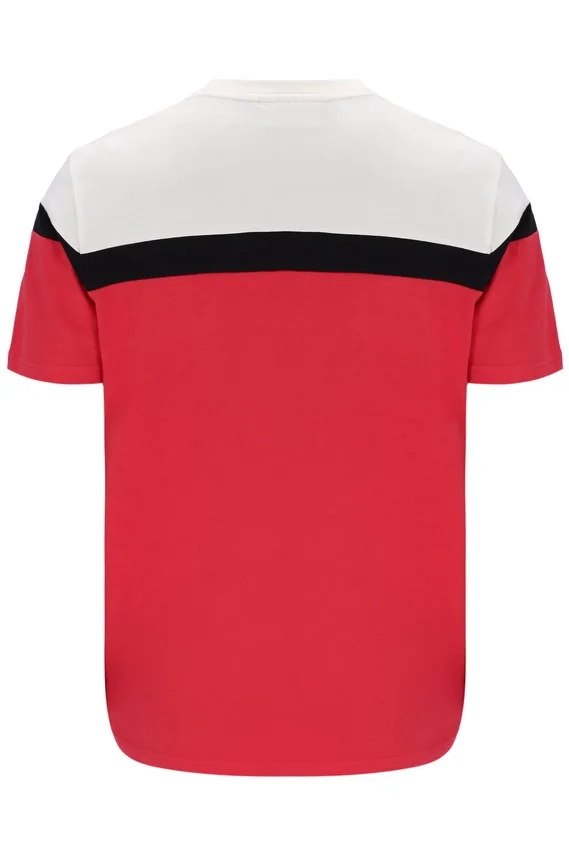 Fila Red Aiden Cut-and-Sew-T-Shirt