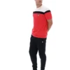 Fila Red Aiden Cut-and-Sew-T-Shirt