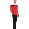 Fila Red Aiden Cut-and-Sew-T-Shirt