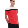 Fila Red Aiden Cut-and-Sew-T-Shirt