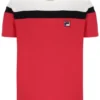 Fila Red Aiden Cut-and-Sew-T-Shirt