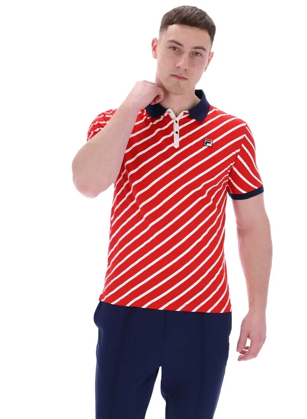 Fila Red Jaye Polo mit diagonalen Streifen
