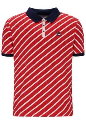 Fila Red Jaye Polo mit diagonalen Streifen