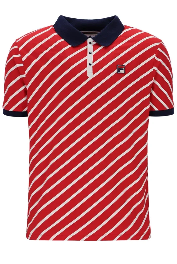 Fila Red Jaye Polo mit diagonalen Streifen