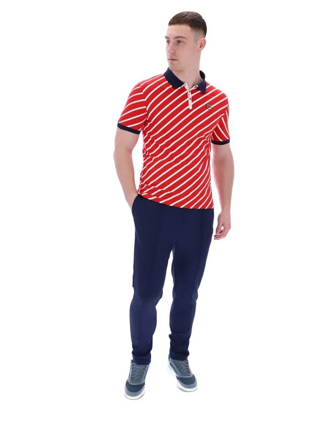 Fila Red Jaye Polo mit diagonalen Streifen