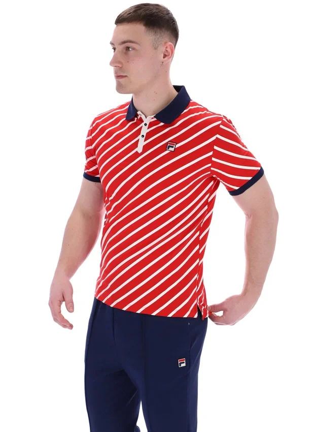 Fila Red Jaye Polo mit diagonalen Streifen