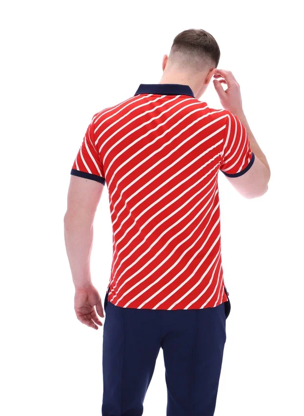 Fila Red Jaye Polo mit diagonalen Streifen