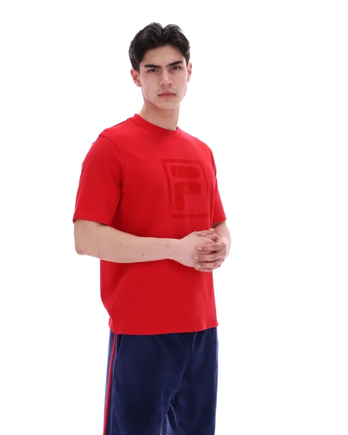 Fila Red Pepe T-Shirt mit Flock-Logo