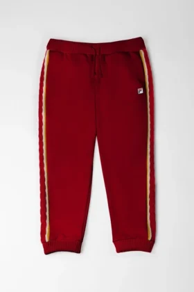 Fila rote Sweathose mit Strickbündchen