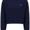 Fila Sestri Sweatshirt mit weitem Rundhalsausschnitt in Marineblau